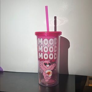 Care Bears Pink Tumbler with Straw